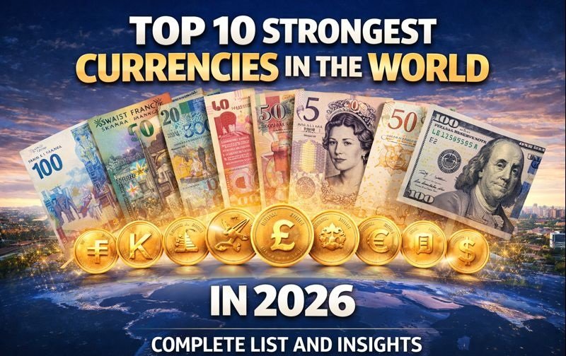 Top 10 Strongest Currencies in the World in 2026 : Complete List and Insights